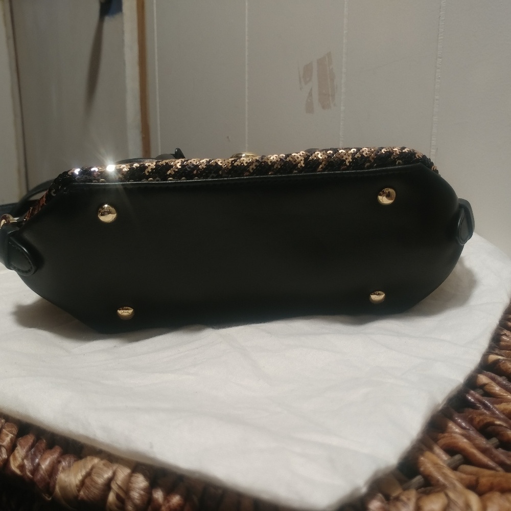 ❌SOLD❌Ferragamo Mini Fiamma Sequin Satchel - Picture 7 of 8
